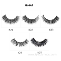 High quality 5 pairs 3d mink fur false eyelash 3d mink eyelashes